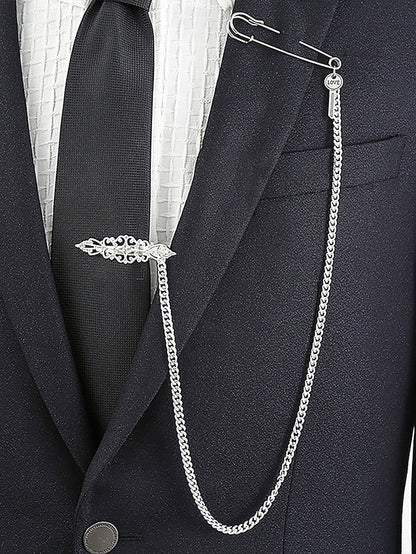 – Ship Silver Nautical with Tie Chain Design Wheel Men's FashionChic