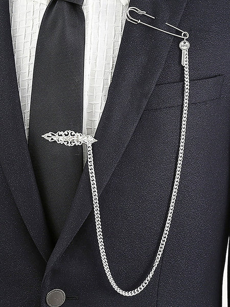 – Ship Silver Nautical with Tie Chain Design Wheel Men's FashionChic