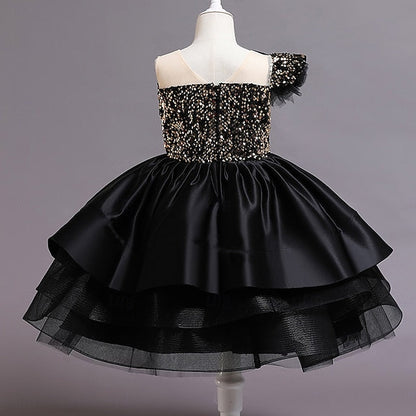 Sequin Girls' Party Dress Sleeveless Wedding Kids FashionChic