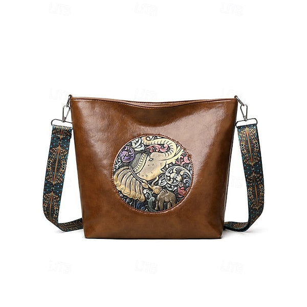 Bag Women's Elephant Shoulder Boho – Vintage Embossed FashionChic