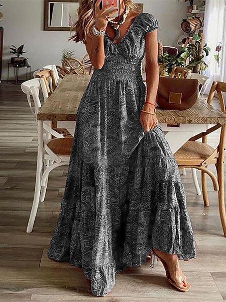 Women's Long Dress Maxi Dress Casual Dress Print Dress FashionChic