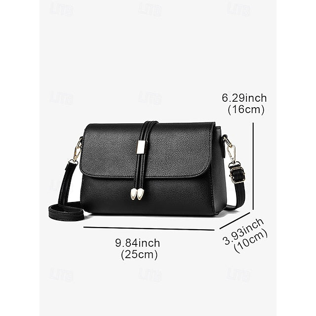 Burgundy Bags in Crossbody Leather Black Women's Faux and FashionChic