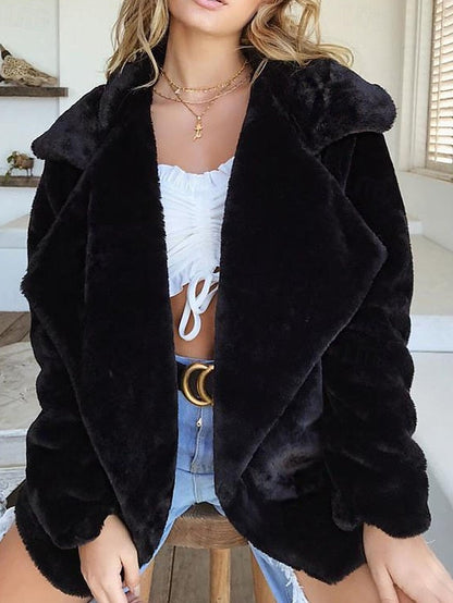 Women's Furs Warm Teddy Coat Comfortable Faux Fur FashionChic