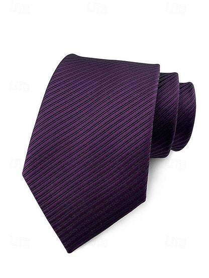 satin striped tie Men's FashionChic