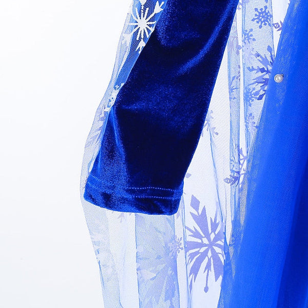 Frozen Girl Theme Flower Fairytale Dress Party Princess Elsa FashionChic