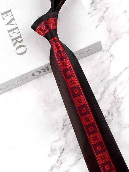 with Necktie Pattern Classic Polyester Men's FashionChic