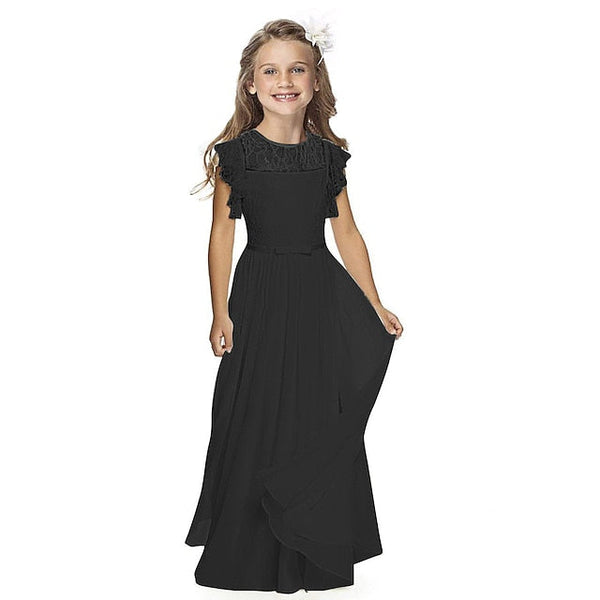 Girls' Flower Party Wedding Performance Dress Girl FashionChic