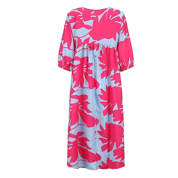 Women's Midi Dress Casual Dress Floral Dress Stylish Casual