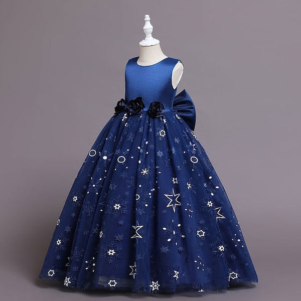 Dress Party Line Flower A Wedding Girls' Kids Little FashionChic