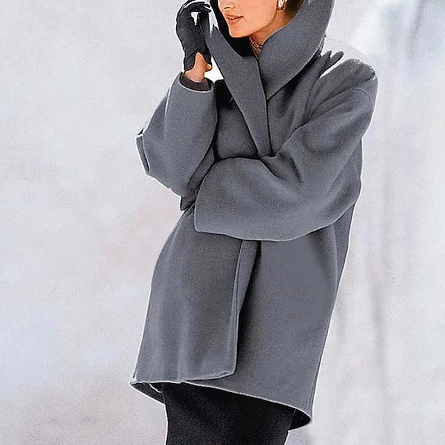 Comfortable Warm Furs Buttons Faux Women's Coat Fur FashionChic