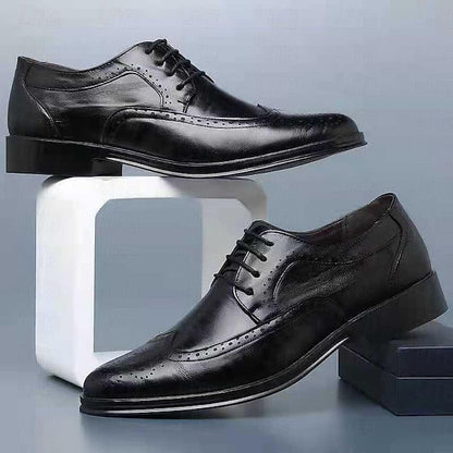 Brogue Formal Oxford - Shoes White Dress Men's Classic FashionChic