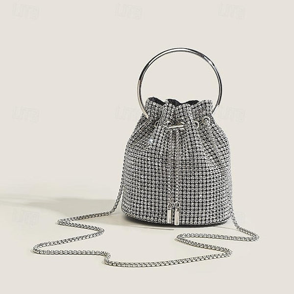 Women's PU Bag Chain Clutch Evening Wedding Leather Party FashionChic