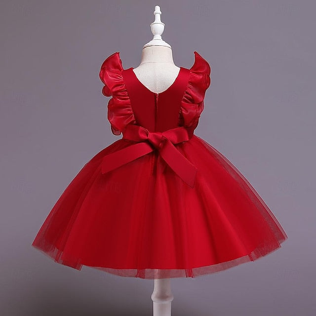 Solid Sequin Kids Dress Flower Girls' Color Party FashionChic