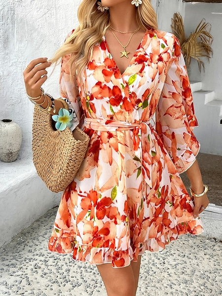Women's Mini Dress Casual Dress Floral Dress Summer Dress