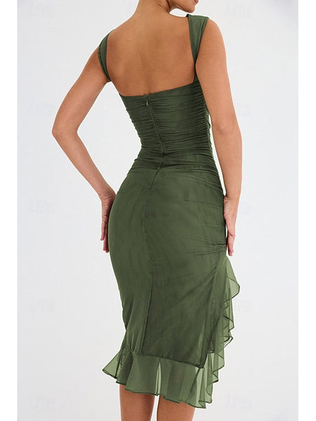 Women's Midi Dress Graduation Dress Cocktail Dress Wedding FashionChic