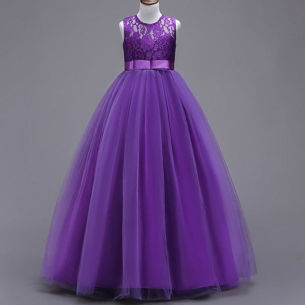 Flower Gown Girls' Dress Evening Party Girl FashionChic