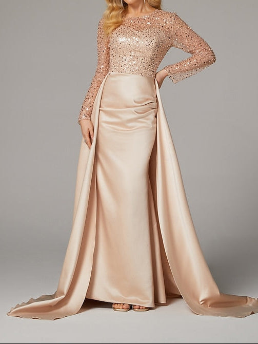 Masquerade Gown Dress Mermaid Carnival Floor Elegant Evening FashionChic