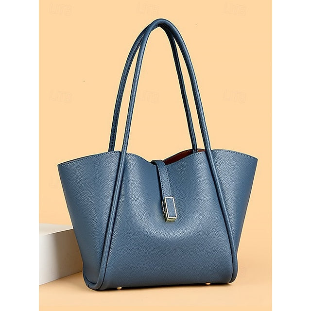 Green Faux Tote Women's Bag Leather FashionChic
