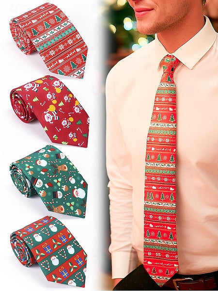 Christmas Neckwear Fun Ties Men's Festive Holiday – and FashionChic