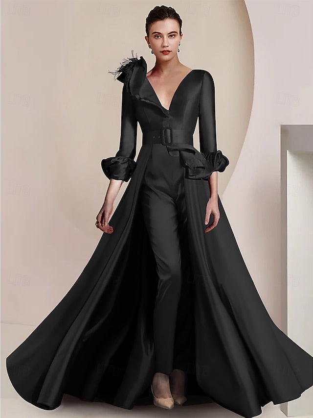 Pantsuit Formal Bride of / Two Jumpsuit Piece the Mother FashionChic