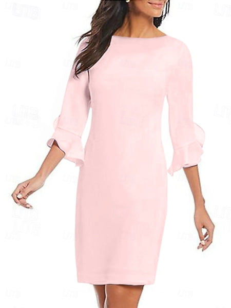 Sheath Cocktail Dresses Minimalist Dress Cocktail Party Knee