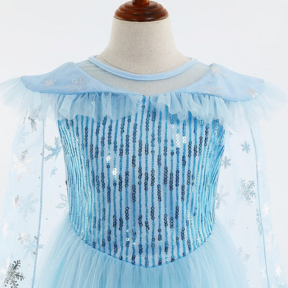 Party Theme Flower Frozen Elsa Dress Girl Princess Fairytale FashionChic