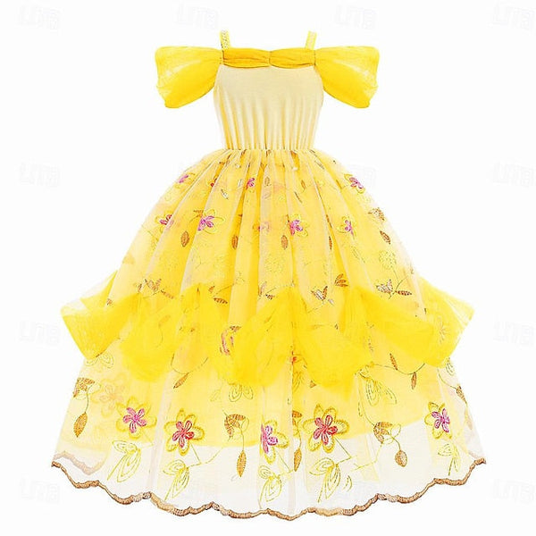 Belle Beauty and Princess the Girl Flower Beast Dress Cute FashionChic
