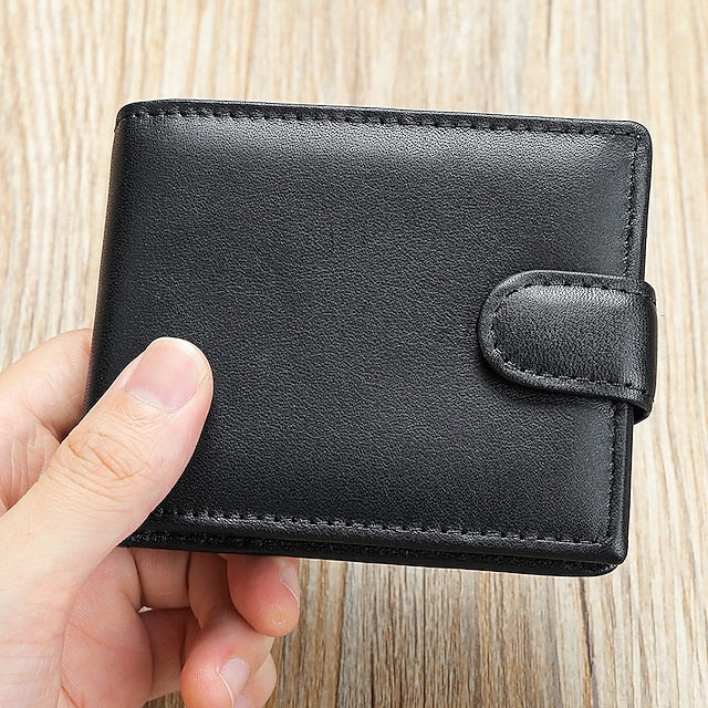 wallet card leather purse multi top cowhide layer Genuine coin FashionChic