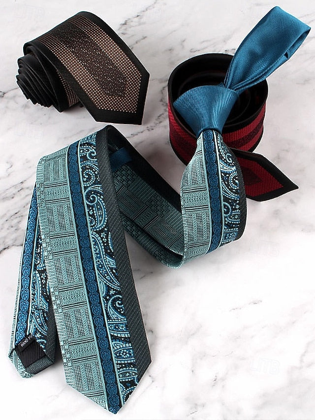 with Necktie Pattern Classic Polyester Men's FashionChic