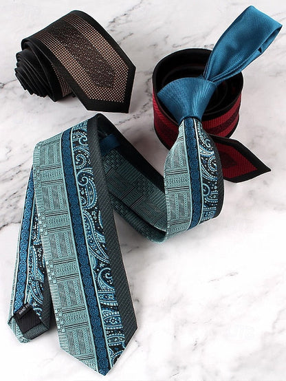 with Necktie Pattern Classic Polyester Men's FashionChic