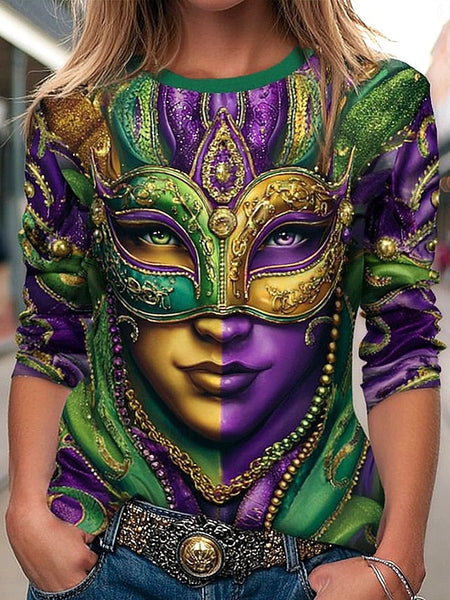Carnival Women's T Shirt Graphic Geometric Vintage Stylish FashionChic