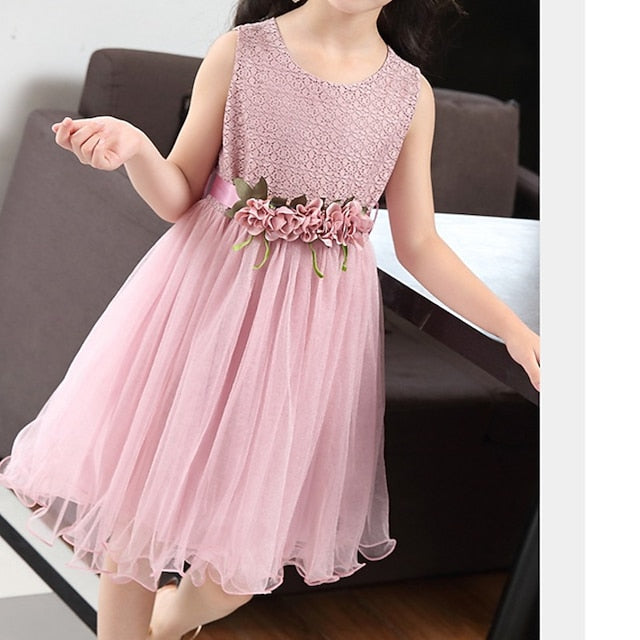 Girls' Flower Girl Party Dress Performance FashionChic