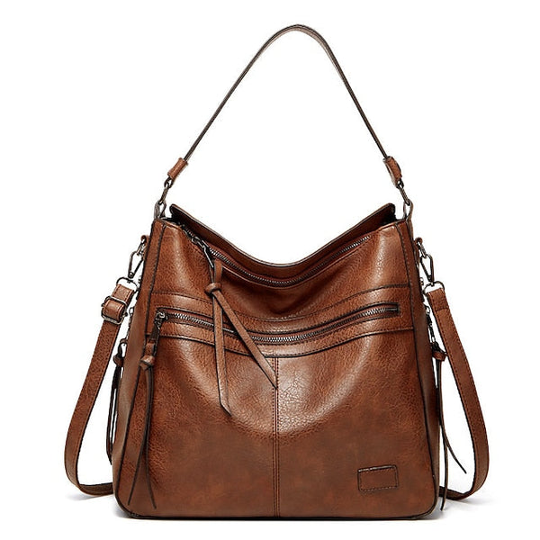 Bag PU Crossbody Women's Leather Shoulder Hobo Tote FashionChic