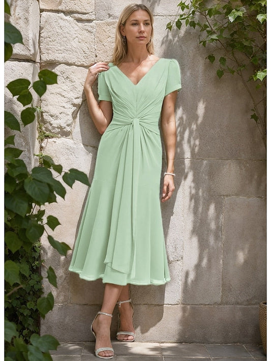 the of Formal Mother Elegant Wedding A-Line Dress Bride Guest FashionChic