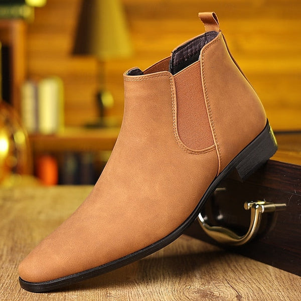 Casual Boots- Chelsea Men's Business Ankle Boots for FashionChic