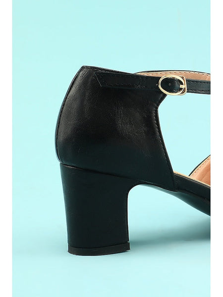 Retro Shoes Chunky 1950s Vintage Heels heels Roaring T-strap 20s FashionChic