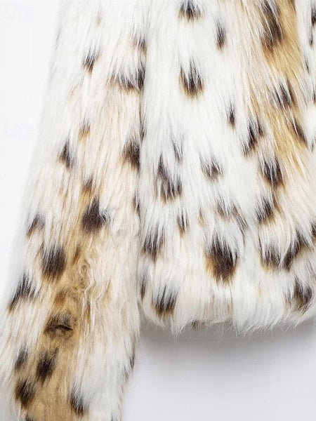 Fur Furs Leathers Faux Women's Coat Comfortable Warm FashionChic