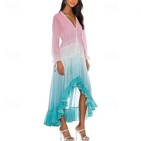 Women's Midi Dress Floral Dress Fashion Modern Daily Going