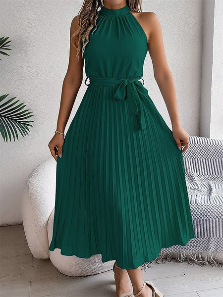 Women's Midi Dress Wrap Dress A Line Dress Pleated Dress FashionChic