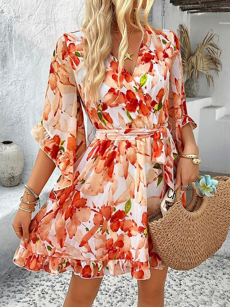 Women's Mini Dress Casual Dress Floral Dress Summer Dress