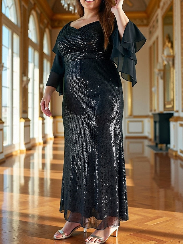 of Dress Sheath / Mother Column Sparkle Bride the Size Plus FashionChic