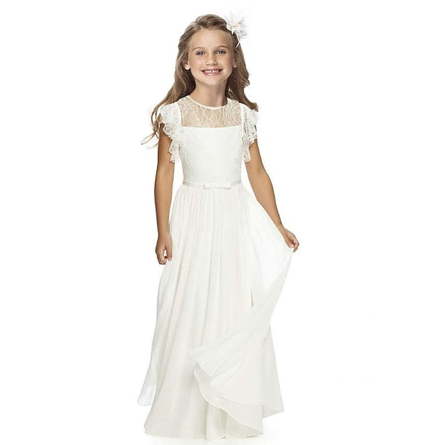 Girls' Flower Party Wedding Performance Dress Girl FashionChic