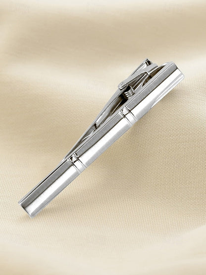 Metal Tie Men's Clip Slim - FashionChic