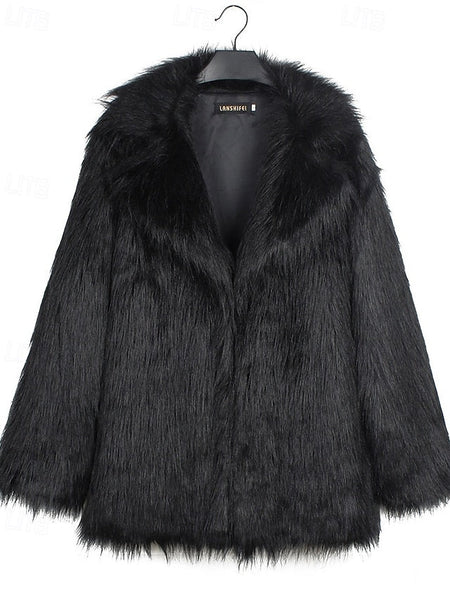 Fur Furs Warm Faux Coat Comfortable Women's FashionChic