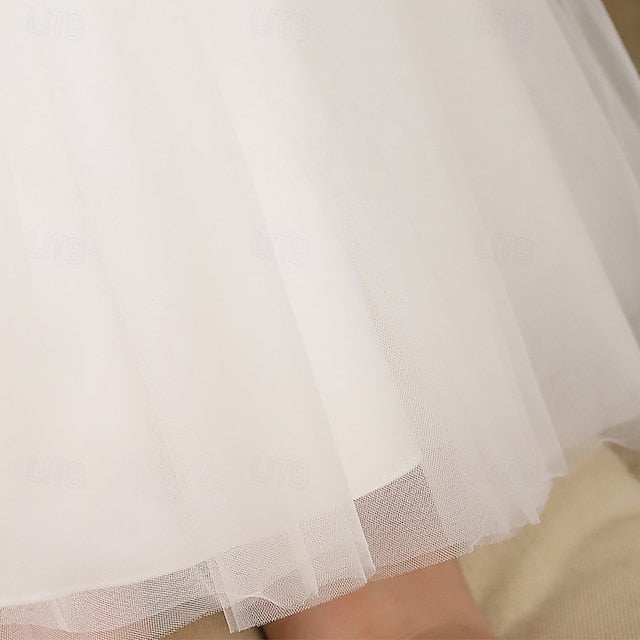 Solid Color Dress Wedding Girls' Kids Party Sleeveless FashionChic