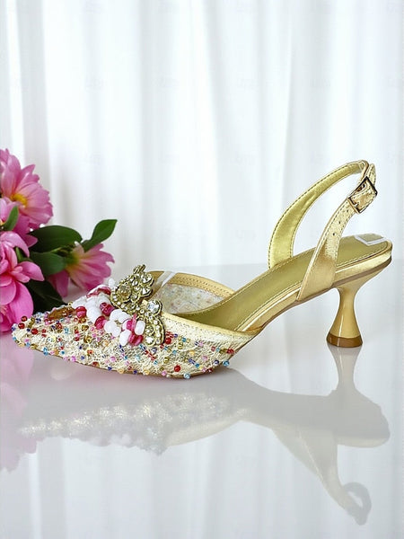 Clutch Set Bag Heel Green and Women's - Rhinestone Shoes FashionChic