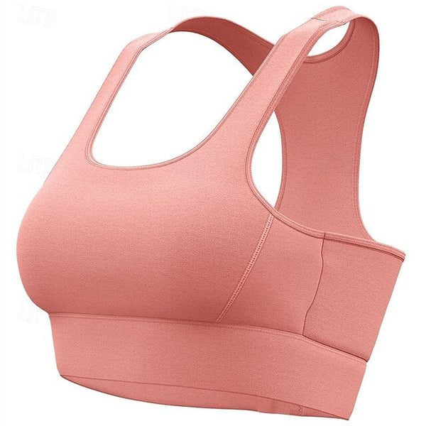 Sports Bra Hollow Mesh Back Sports Bra Fitness Yoga Vest FashionChic