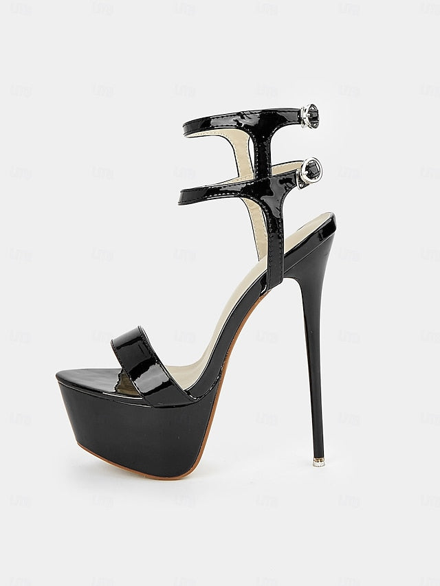 Platform Women's Patent Heels High Stiletto – Leather FashionChic
