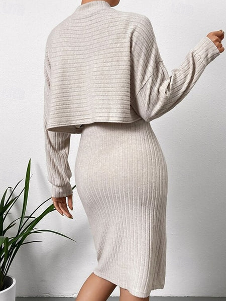 Women's Dress Set Slip Dress Midi Dress Elegant Casual