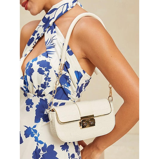 Women's Bag Baguette Shoulder Envelope Leather PU FashionChic